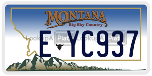 EYC937  license plate in MT