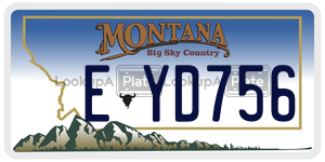 EYD756  license plate in MT