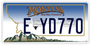 EYD770  license plate in MT