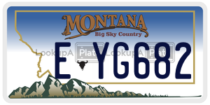 EYG682  license plate in MT
