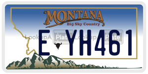 EYH461  license plate in MT