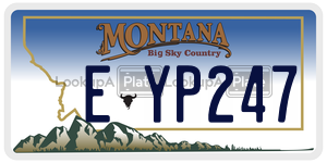 EYP247  license plate in MT