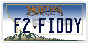 F2FIDDY  license plate in MT
