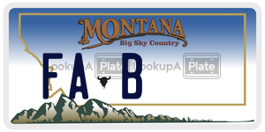 FAB  license plate in MT
