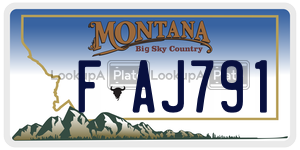 FAJ791  license plate in MT