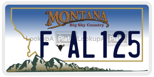 FAL125  license plate in MT
