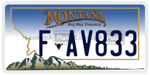 FAV833  license plate in MT