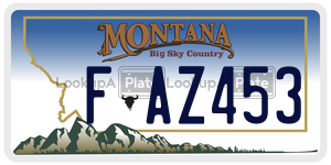 FAZ453  license plate in MT