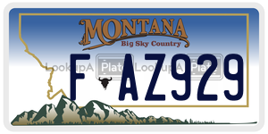 FAZ929  license plate in MT