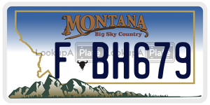 FBH679  license plate in MT
