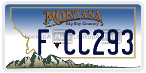 FCC293  license plate in MT