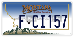 FCI157  license plate in MT