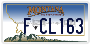 FCL163  license plate in MT