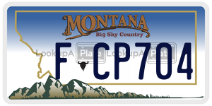 FCP704  license plate in MT