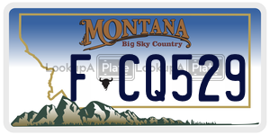 FCQ529  license plate in MT