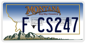 FCS247  license plate in MT