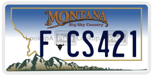 FCS421  license plate in MT