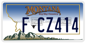 FCZ414  license plate in MT