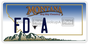 FDA  license plate in MT