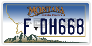 FDH668  license plate in MT