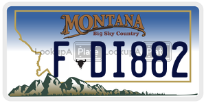 FDI882  license plate in MT