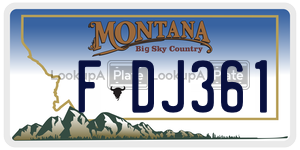 FDJ361  license plate in MT