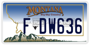 FDW636  license plate in MT