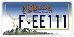 FEE111  license plate in MT