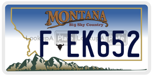 FEK652  license plate in MT