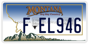 FEL946  license plate in MT