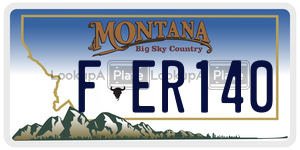 FER140  license plate in MT