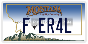 FER4L  license plate in MT