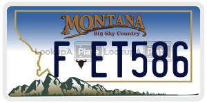 FET586  license plate in MT