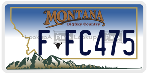 FFC475  license plate in MT