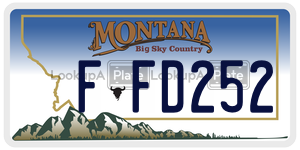 FFD252  license plate in MT