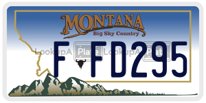 FFD295  license plate in MT