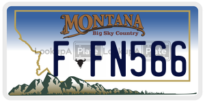 FFN566  license plate in MT