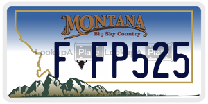 FFP525  license plate in MT