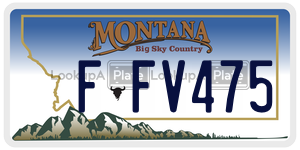 FFV475  license plate in MT