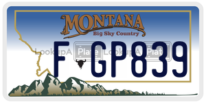 FGP839  license plate in MT