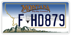 FHD879  license plate in MT