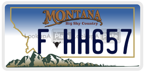 FHH657  license plate in MT