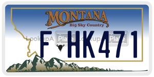 FHK471  license plate in MT