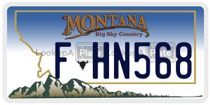 FHN568  license plate in MT