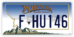 FHU146  license plate in MT