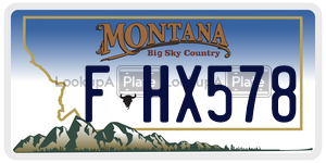 FHX578  license plate in MT
