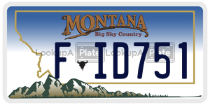 FID751  license plate in MT
