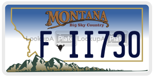FII730  license plate in MT