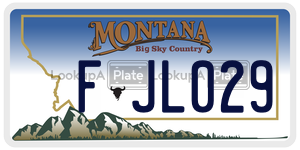 FJL029  license plate in MT