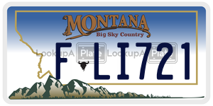 FLI721  license plate in MT